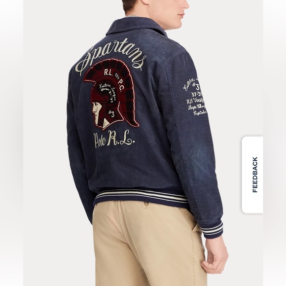 Embroidered Corduroy Jacket -Norfolk Blue - Picture 3 of 15